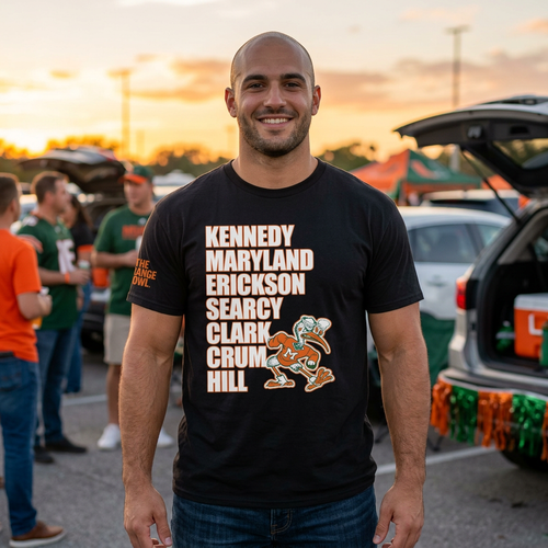 1989 Football, Team of the Decade, Miami Sports Apparel, Vintage Streetwear, Retro Championship Shirt, Orange Bowl Kids, Urban Aesthetic, Collegiate Graphics, PXT Designs. 