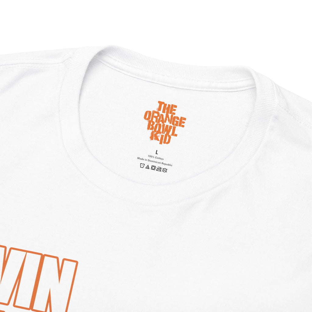 1987 UM Football, Creators of Swagger, Miami Sports Apparel, Vintage Streetwear, Retro Championship Shirt, Orange Bowl Kid, Urban Aesthetic, Collegiate Graphics, OBK. 
